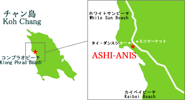 チャン島の地図